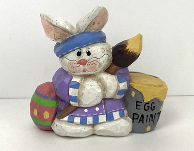 Midwest Eddie Walker Easter Egg Decorator Artist Small Bunny Rabbit Figurine