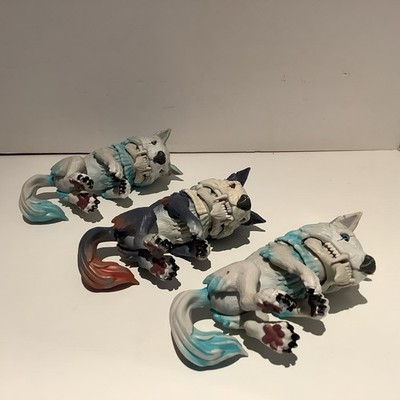 Wowwee Fingerlinge ungezähmt dire Wolf Midnight & Blizzard interaktives Haustierspielzeug x 3