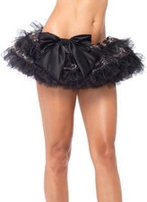 Sequin Organza Ruffle Striped Petticoat Fancy Dress Halloween Costume Accessory