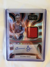 2025 WNBA Select Allisha Gray Silver Patch Auto Memorabilia - Atlanta Dream