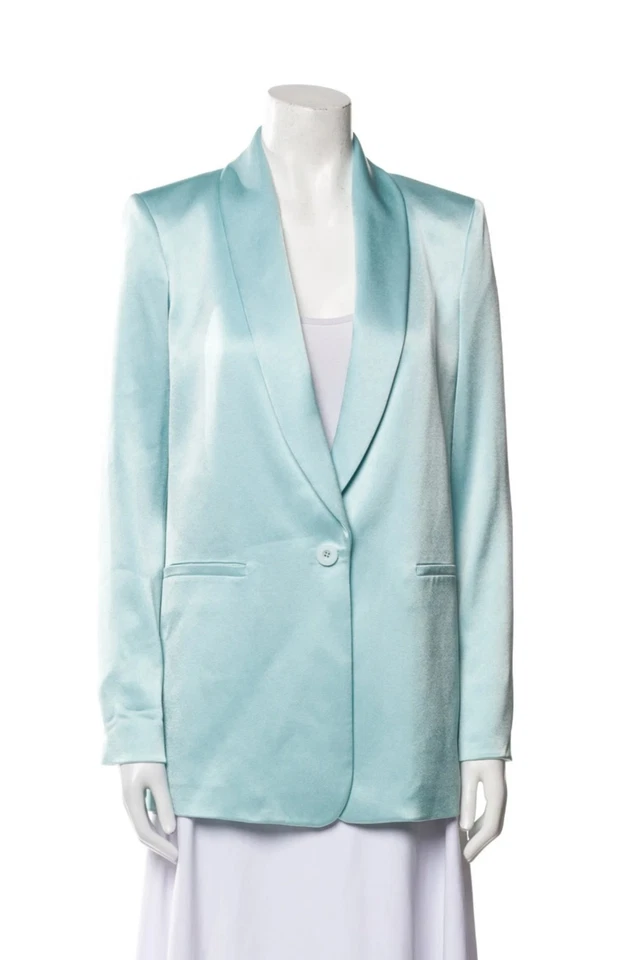 Alice + Olivia Revolve Yuriko Powder Blue Women's Blazer Size 4 $495 - Image 3 of 4