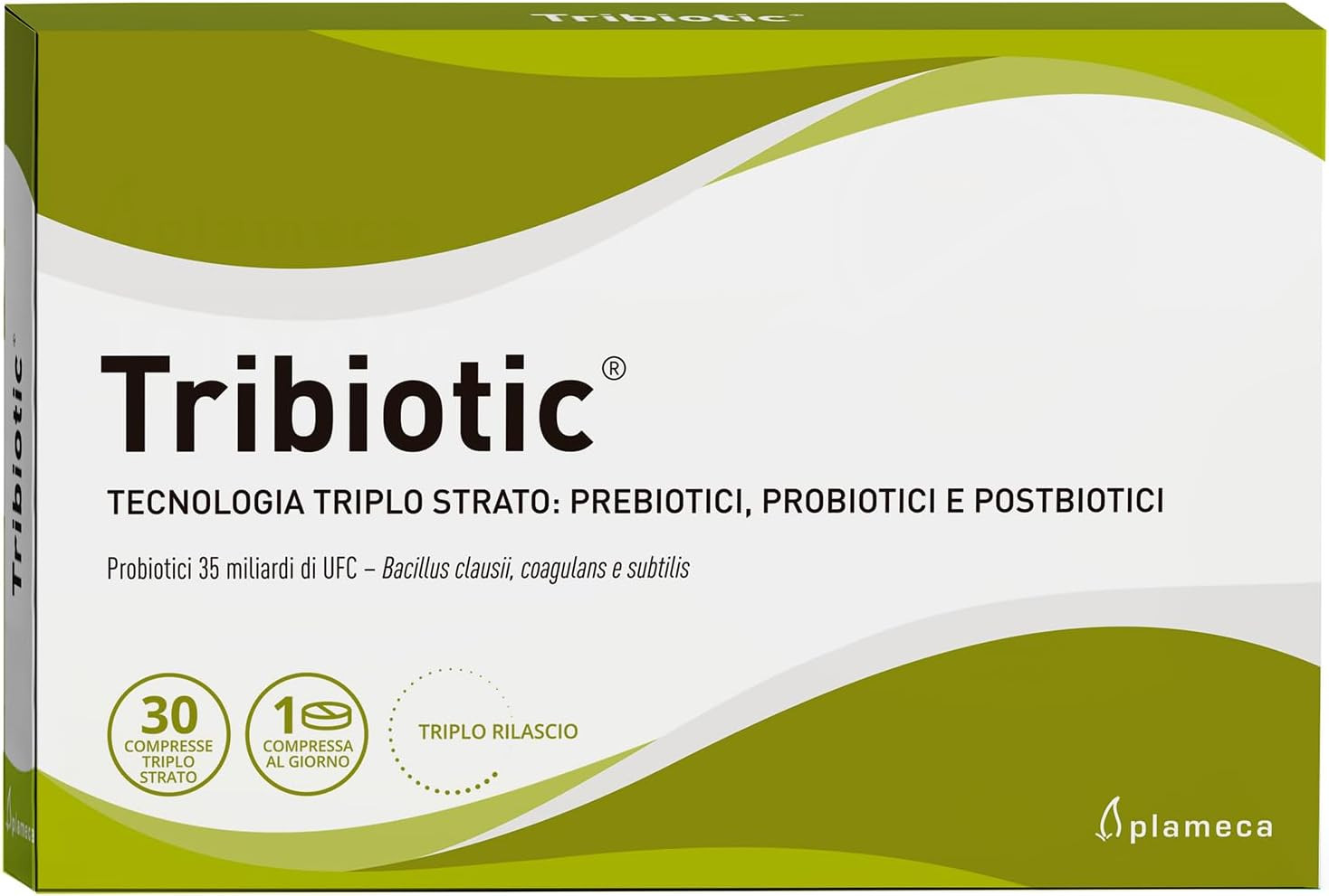 Plameca Tribiotic 30 Caps - Postbiotico per Digestione Rapida