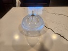 Glass Oil Lamp Candles Brass Wick with Bubbles Made In Poland Handblown Vintage — photo 2