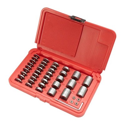 HFS(R) Spacer Block Set Bearing Steel 36pc ±0.0001'', 3/4'' Diameter,1/4-28 Thread