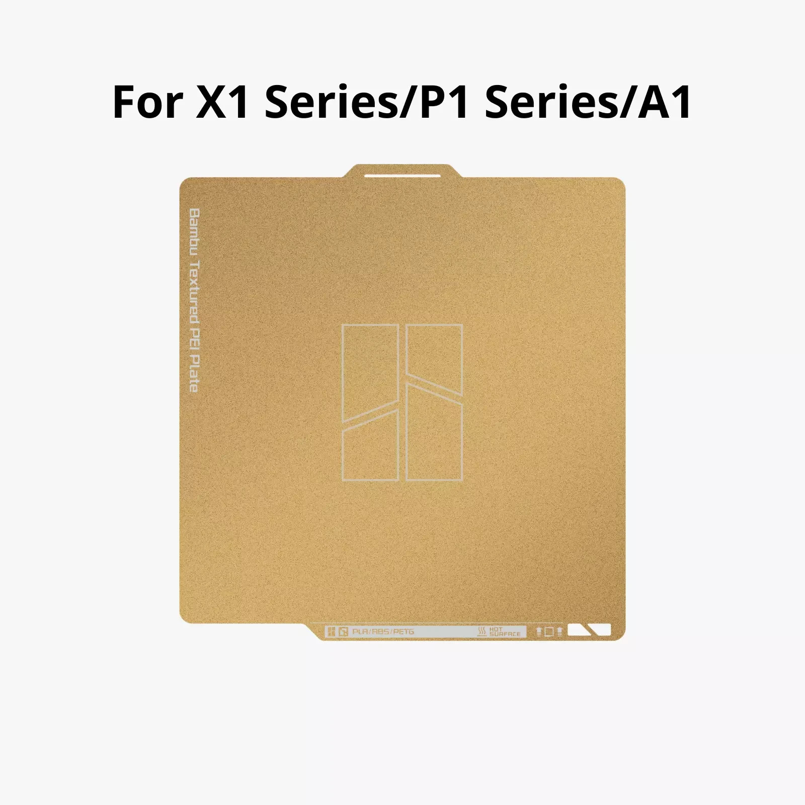 Bambu Lab Textured PEI Build Plate (Dual Sided) For P1 & X1 Series, A1 - FAP007
