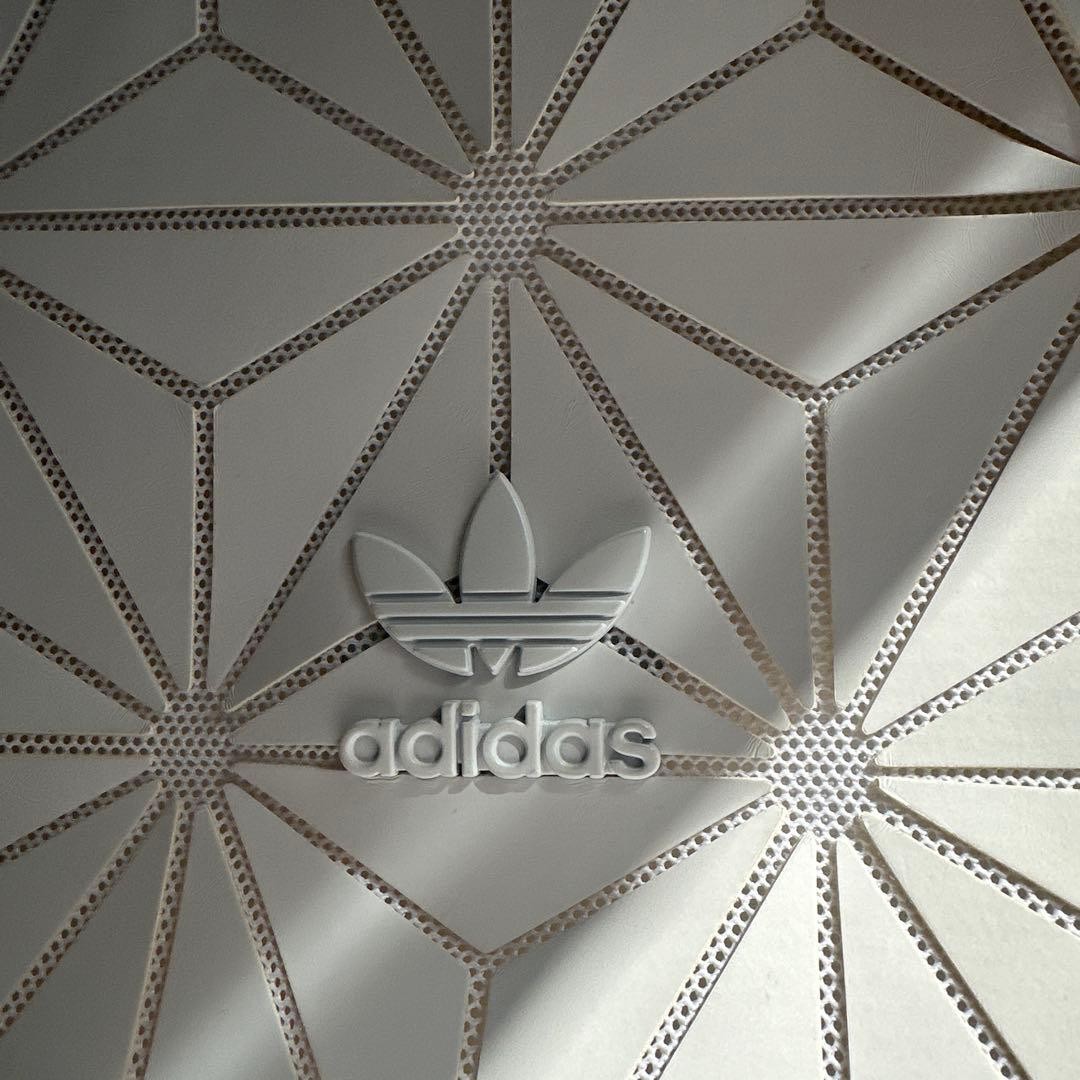 adidas White Geometric Pattern Backpack - image 5