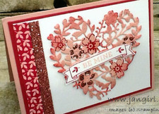 NEW Stampin Up Bloomin Heart Dies -- RETIRED