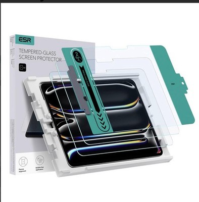ESR 2 Pack Screen Protector for iPad Air 13 Inch 2024, Tempered Glass Film