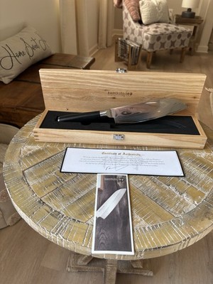 RARE Kamikoto 7-inch *Damascus* Santoku Knife - Brand New In Box with COA