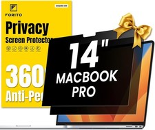 F FORITO 2-Pack 360  for MacBook Pro 14 2021-2025, M1 M2 M3 M4 M5 , Black