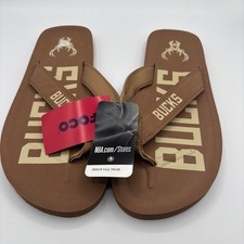 FOCO NBA Milwaukee Bucks Slide on Sandals Fli...