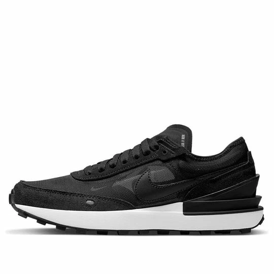 Scarpe da ginnastica Nike Waffle One GS nero bianco taglia UK 5 Eur 38 DC0481 001