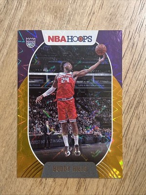 Buddy Hield 2020-21 Panini NBA Hoops Purple Orange Explosion /25 #13 Kings