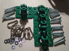 8 Pack Heavy Duty Swing Hanger Set 2400 Lb Capacity for Indoor Outdoor Playgroun