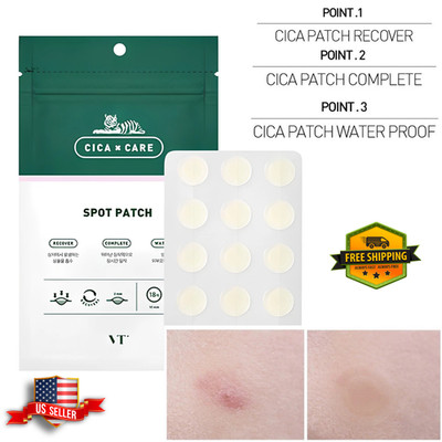 VT Cica Spot Patch 48 pcs K-Beauty Acne Healing Hydrocolloid Patches US Seller
