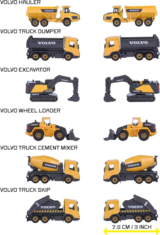 – Volvo Construction Premium, Mezzi Da Cantiere in Metallo Pressofuso, Scala 1:6 - Immagine 3 di 4