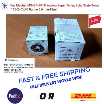 Fuji Electric MS4SF-AP1N Analog Super Timer/Solid State Timer 100V-240VAC 12min