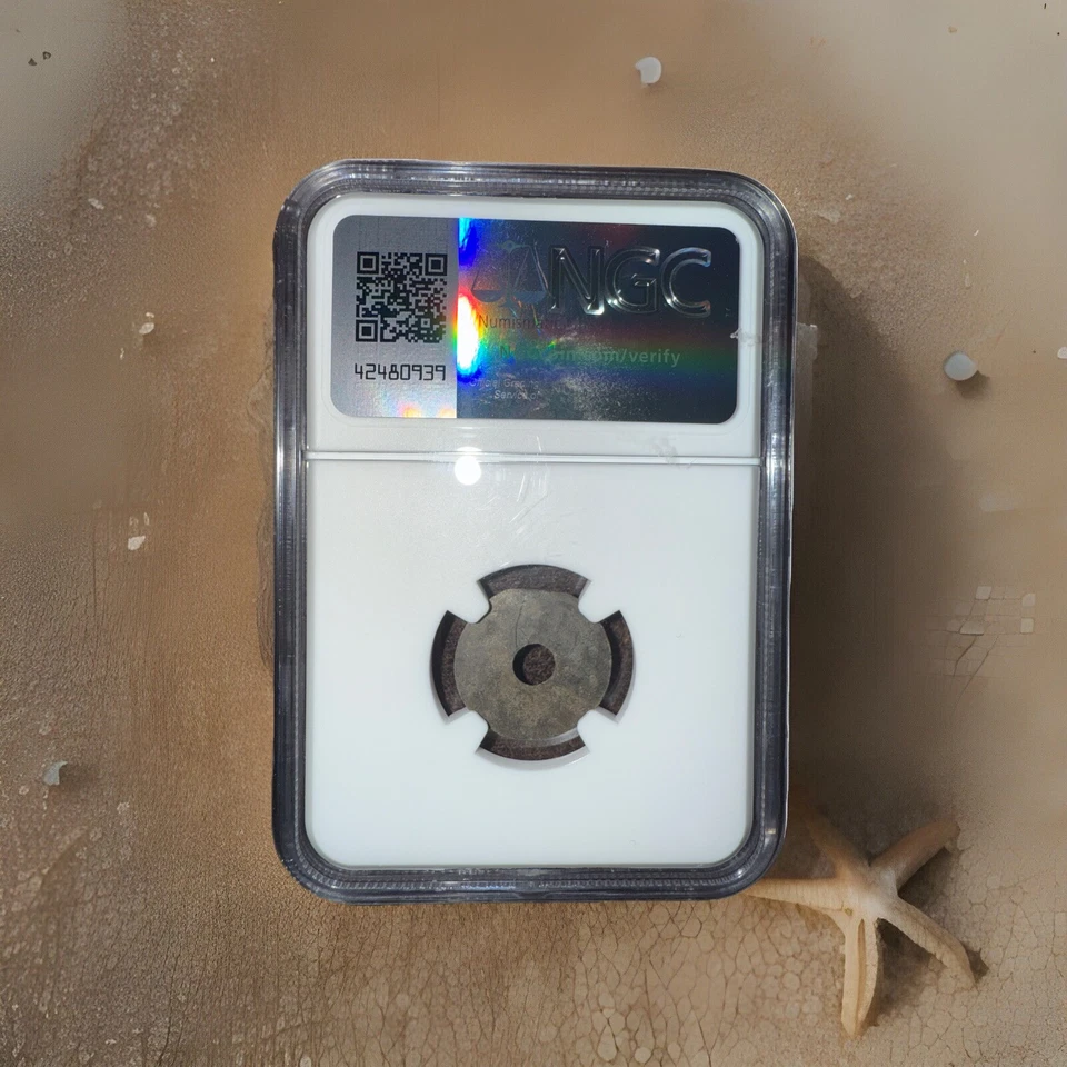 Dinero pirata - Indonesia Pitis Palembang AH 1658-1805 - Certificado NGC Genuino Foto 2 de 4