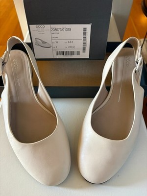 Ecco Anine beige slingback flats size 8 / 39 New In box