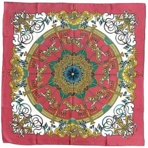 Foulard carré Hermès soie 100% soie Carré 90 88 cm boîte à cheval manège