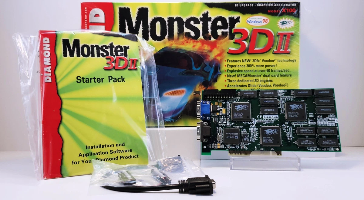 Voodoo 2 显卡的盛宴 3Dfx Voodoo2 不動品2枚セット NEO3DII