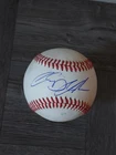 CHASE DOLLANDER AUTOGRAPHED BASEBALL ON USED MINOR LEAGUE BALL. ROCKIES. LIST 2.
