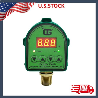 #ad 110V 220V 10A 5A Pressure Switch for Water Pump and Air Pump Digital Adjustable $68.69