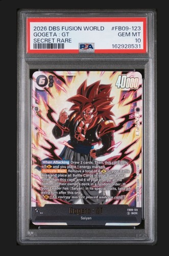 🔥🔥 2026 DRAGON BALL FUSION WORLD GOGETA GT SCR GEM MINT PSA 10 🔥🔥