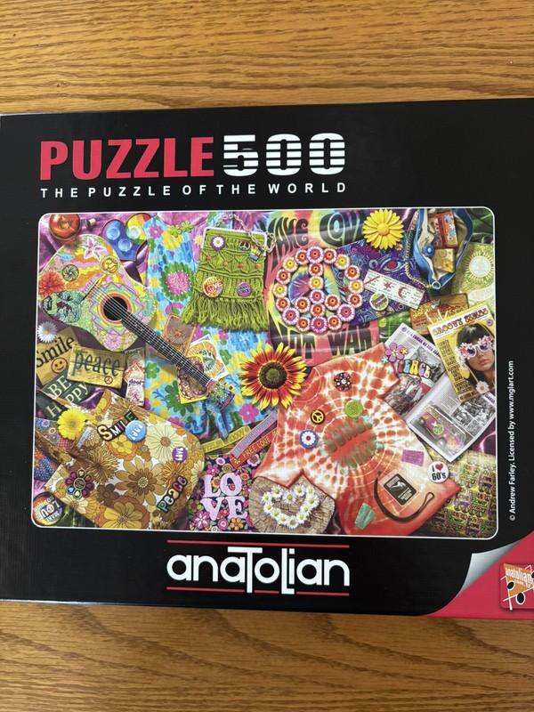 Anatolian 500 piece puzzle 1960's by Andrew Farley EUC