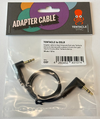 New Genuine Tentacle to DSLR Timecode Cable for SYNC E ORIGINAL TRACK E TIMEBAR