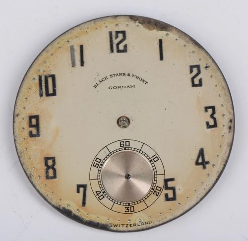 Antique Zenith Pocket Watch Dial & Movement 18 Jewels 39.5mm