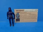 Vintage GI Joe 1984 HOODED COBRA COMMANDER Hasbro Mail Away File Card No Weapon