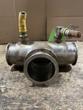 2-3/4" Stainless Steel Sanitary Shell and Tube Heat Exchanger Tee 38" X 4"