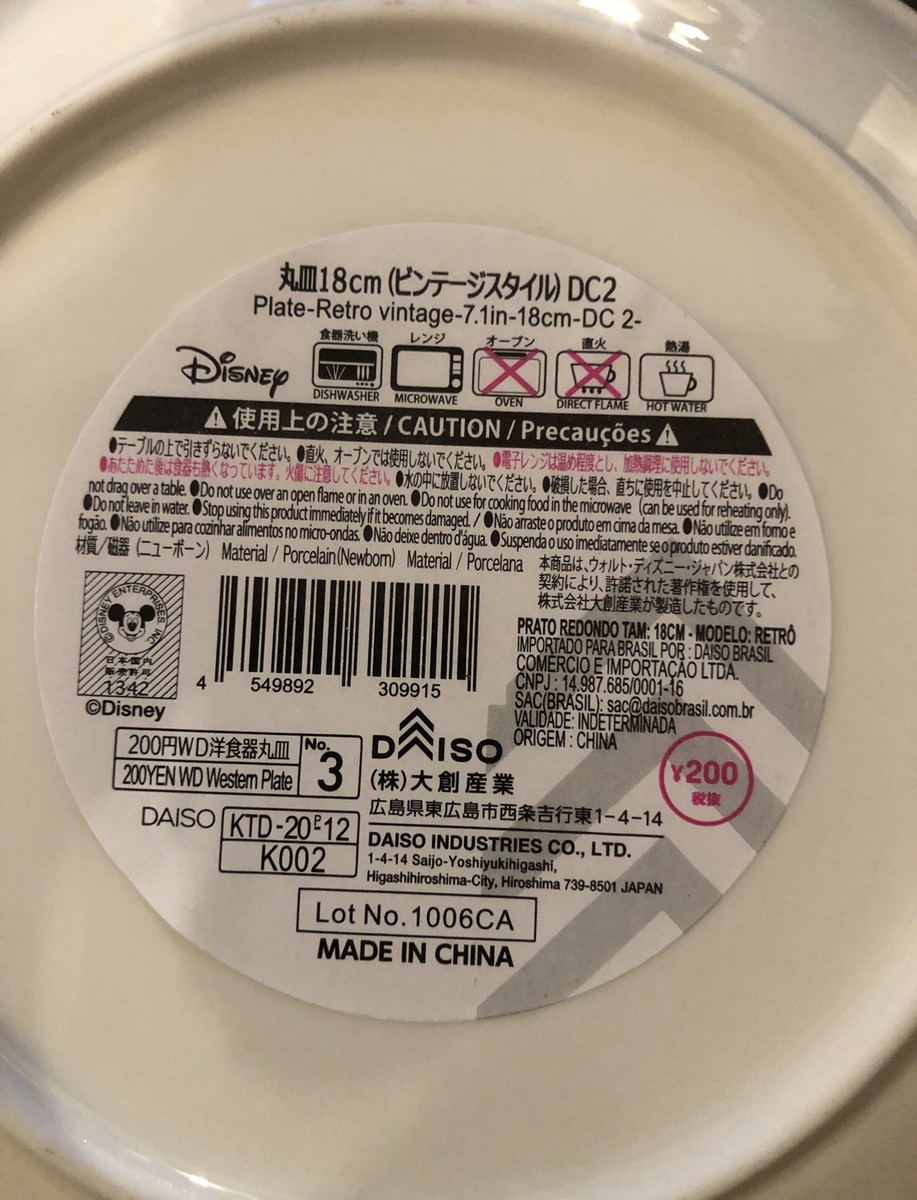Daiso Japan Plate-Retro Vintage- 7” 4 Plates | eBay