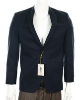 Ted Baker Men's Wool Black/navy Pinstriped Blazer Suit Jacket Sz 38r $895 on sale Ted Baker Men's Wool Black/navy Pinstriped Blazer Suit Jacket Sz 38r $895 on sale