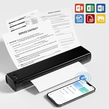 Phomemo M08F Inkless Printers Bluetooth Thermal Printer for 8.5" X11" US Letter