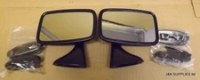 CLASSIC MINI BLACK DOOR MIRRORS (PAIR OF) - FLAT GLASS - TEX - M68990E/M68991E