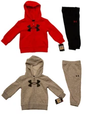 Under Armour Boys Sweatshirt - Jacket & Pants - 2 Piece Set Size 12 Month NWT