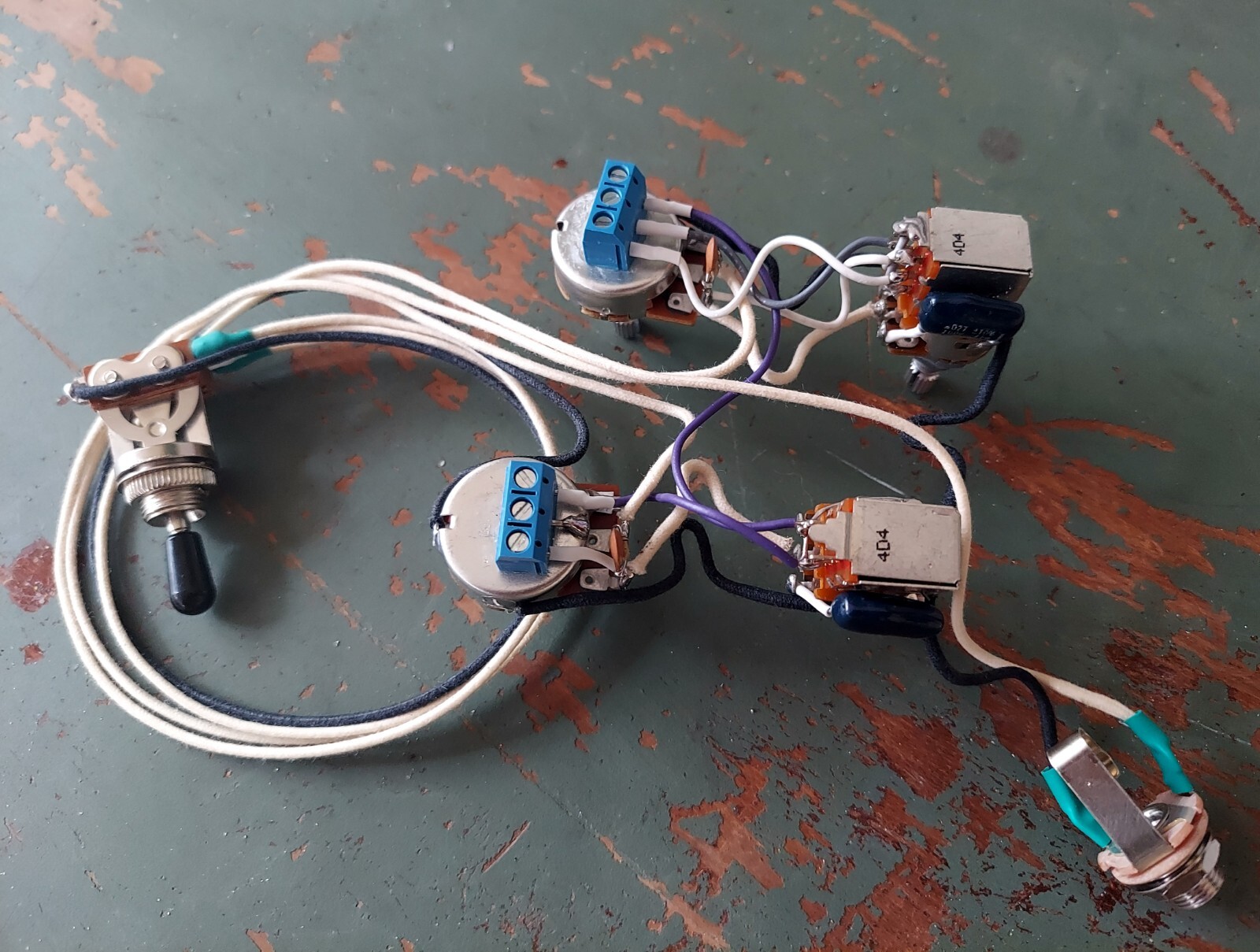 Les Paul Solderless Wiring Harness Bourns 500k 19mm ,Coil Split , Out