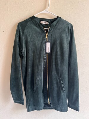 #ad Kith Lidl Velour Baseball Jersey XS Green $50.00