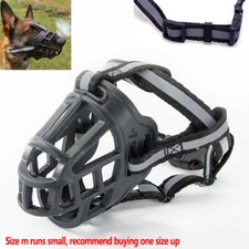 Dog Muzzle for Small Medium Large and X-Large Dogs Breathable Basket Muzzles AU