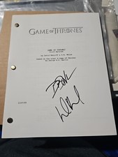 Game Of Thrones Pilot Script Signed By D.B. Weiss And David Benehoff. Rare!!