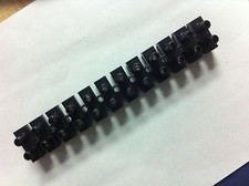Large 12 bank, Wire Connector Screw / Terminal Block AWG 10-8, 7"