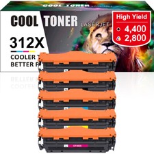 312A Toner CF380A Compatible with HP Color LaserJet Pro MFP M476dn M476nw LOT
