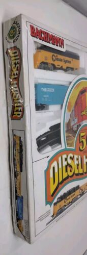 1980s Sealed/Complete BACHMANN 50 DIESEL HUSTLER TRAIN SET HO SCALE New in Box - Picture 3 of 5