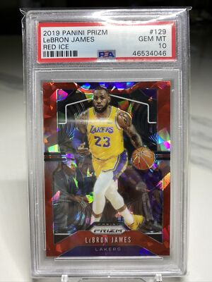 レブロン Prizm LeBron James red ice PSA 10! LeBron James