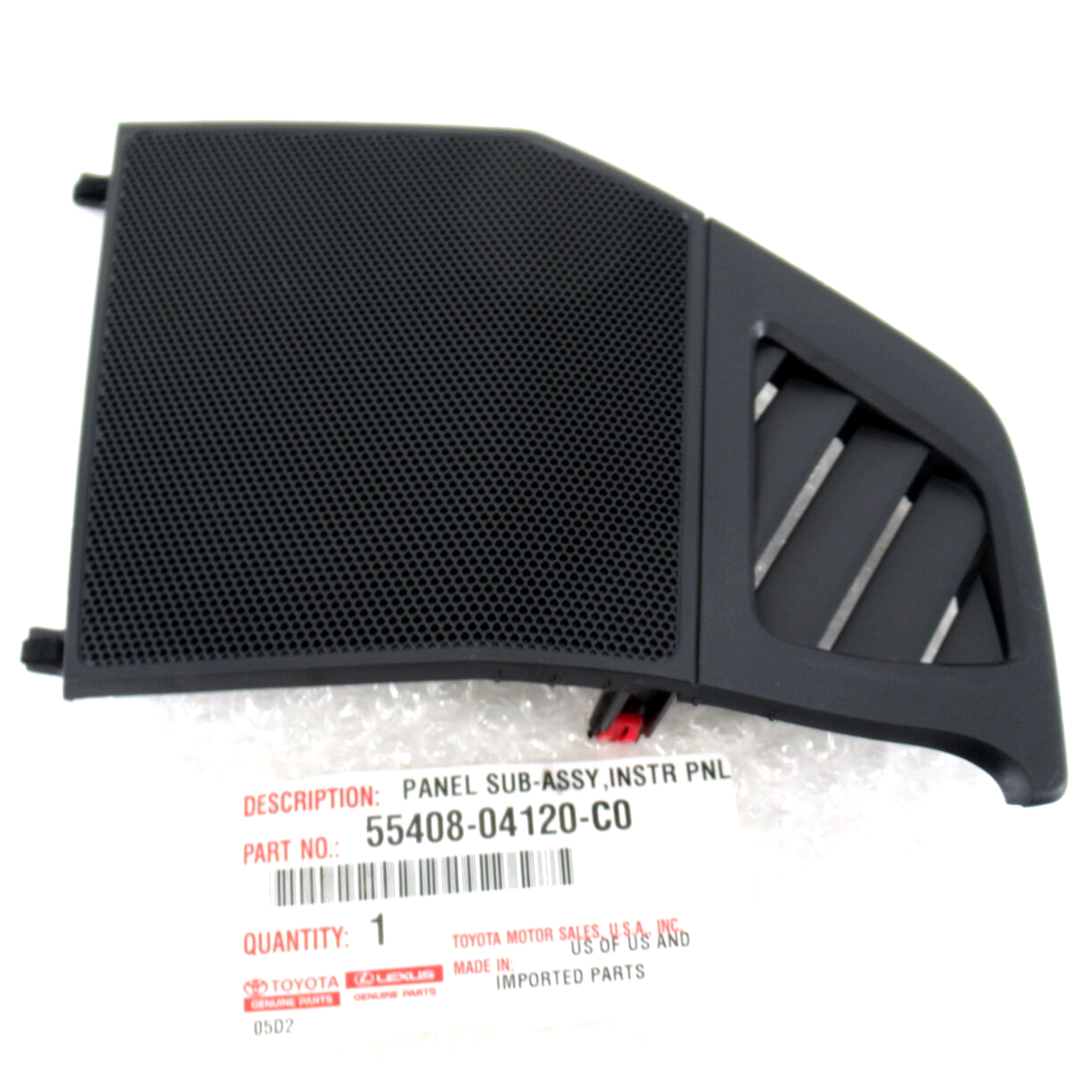 Genuine OEM Toyota 55408-04120-C0 Left Speaker Cover 2016-2021