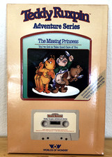 VTG NEW 1985 TEDDY RUXPIN ADVENTURE SERIES THE MISSING PRINCESS BOOK  CASSETTE