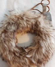 Christmas Holiday Aspen Binned Fuzzy Furry Brown Initial/Letter "O" Ornament NWT