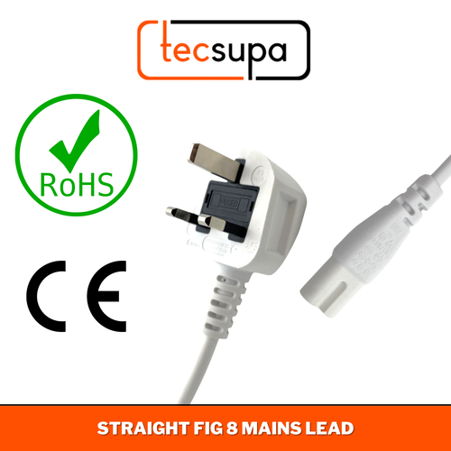 UK Mains Power Lead Cable Samsung TV's - Fig 8 2 Pin - 0.5m 1m 2m 3m 3.5m 4m 5m - Picture 19 of 25